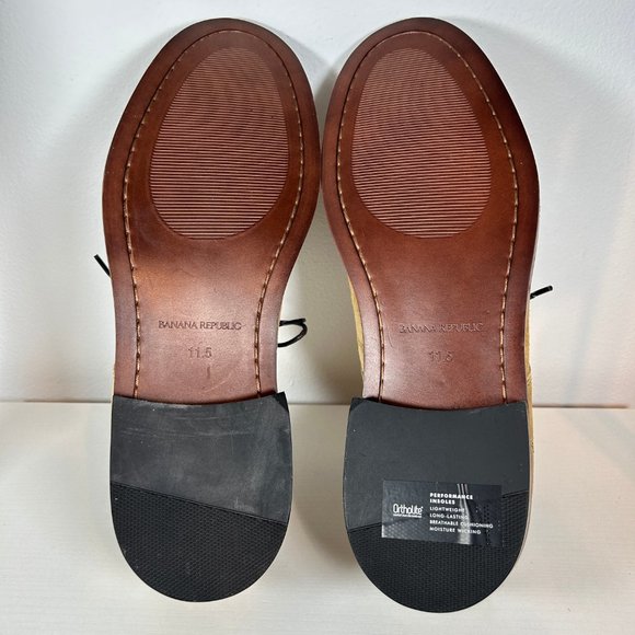 Banana Republic Reace Suede Oxford M Dress Shoes 11 1/2 in Vintage Tan S… main image 4